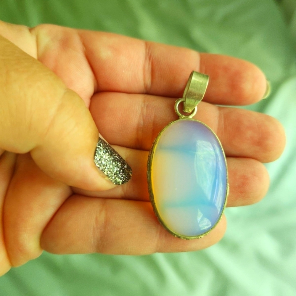 Sterling Silver Opalite Pendant